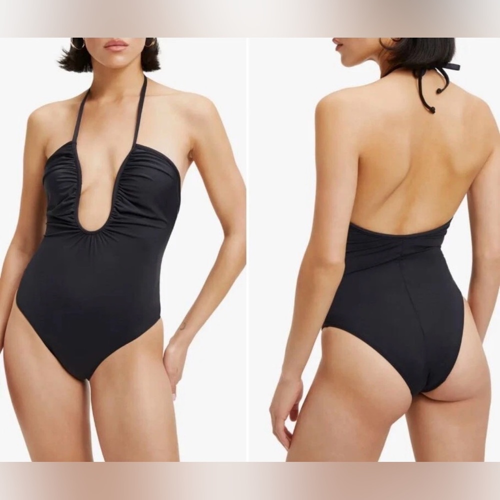 Good American Leilani Swimsuit Halter Neck, New With Tags